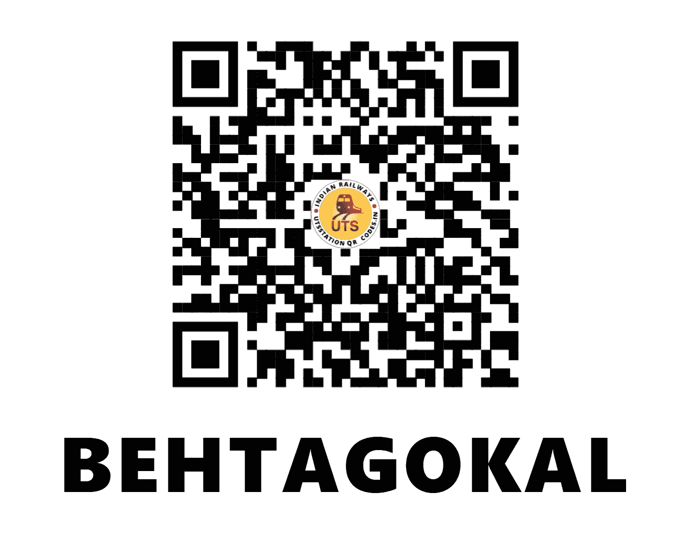 UTS QR Code for BEHTAGOKAL - BEG (NR - UTTAR PRADESH)